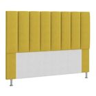 Cabeceira King  Estofada Cancun Amarelo  - M&f Decor