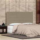Cabeceira King  Porto P04 195 Cm Suede - Amarena Móveis - Beg