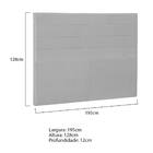 Cabeceira King  Porto P04 195 Cm Suede - Doce Sonho Móveis -