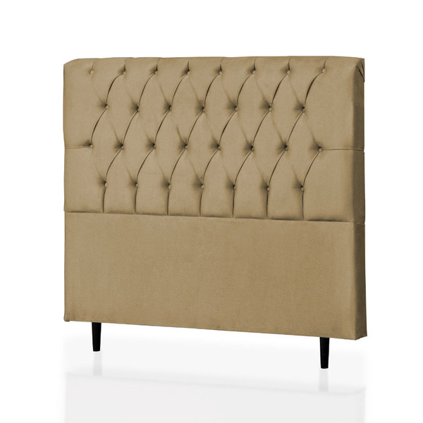 Cabeceira King Alice 195 Cm Suede Cappucino - D A Decor