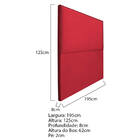 Cabeceira King Bali P02 195 Cm Para Cama Box Suede - Amarena