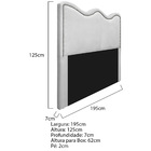 Cabeceira King Bari P02 195 Cm Para Cama Box Corano - Doce So