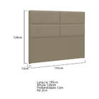 Cabeceira King Berlim P04 195 Cm Suede - Amarena Móveis - Beg