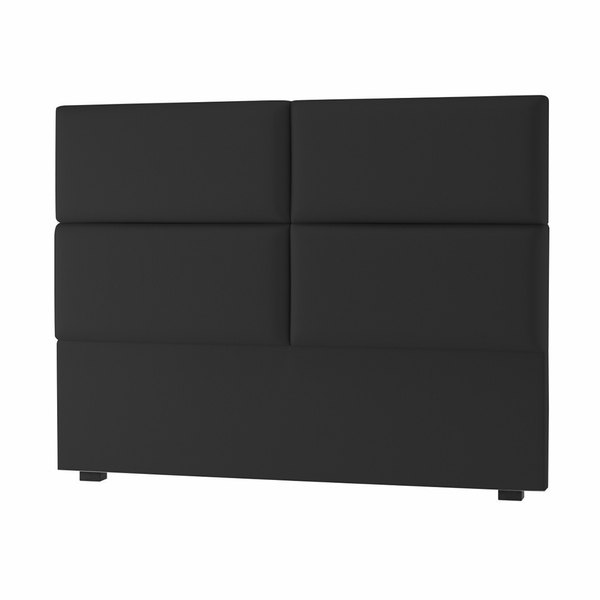Cabeceira King Bia 195 Cm Suede Preto - D A Decor