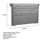 Cabeceira King Brescia P04 195 Cm Suede - Doce Sonho Móveis -