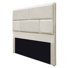 Cabeceira King Brick P02 195 Cm Para Cama Box Linho - Doce So