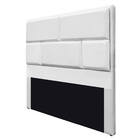 Cabeceira King Brick P02 195 Cm Para Cama Box Suede - Amarena