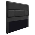 Cabeceira King Brick P02 195 Cm Para Cama Box Suede - Amarena