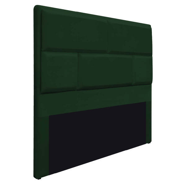 Cabeceira King Brick P02 195 Cm Para Cama Box Suede - Amarena