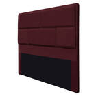 Cabeceira King Brick P02 195 Cm Para Cama Box Suede - Doce So