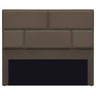 Cabeceira King Brick P02 195 Cm Para Cama Box Suede - Doce So
