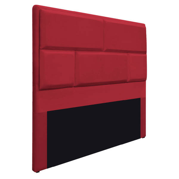 Cabeceira King Brick P02 195 Cm Para Cama Box Suede - Doce So