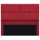 Cabeceira King Brick P02 195 Cm Para Cama Box Suede - Doce So