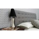 Cabeceira King Cama Box Botonê 15 Linho Cinza 195x60 Rbl