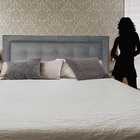 Cabeceira King Cama Box Veneza Diamond 10 Suede Liso 195 X 60