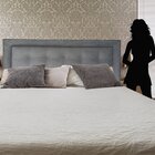 Cabeceira King Cama Box Veneza Diamond 10 Suede Liso Cinza 19