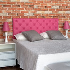 Cabeceira King Capitonê Corino Rosa Pink 195 X 60 Rbl