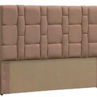 Cabeceira King Carlotta Suede Bege
