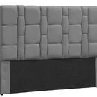 Cabeceira King Carlotta Suede Chocolate