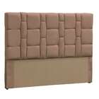 Cabeceira King Carlotta Suede Chocolate