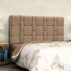 Cabeceira King Carlotta Suede Chocolate