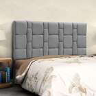 Cabeceira King Carlotta Suede Cinza