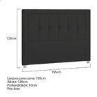 Cabeceira King Catania P04 195 Cm Suede - Amarena Móveis - Pr