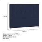Cabeceira King Catania P04 195 Cm Suede - Doce Sonho Móveis -