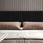 Cabeceira King Clara 1.95 Almofadada Sued Preto