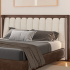 Cabeceira King Com Led Yeon Nobuck Marrom / Linho Off White -