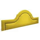 Cabeceira King Com Tachas Provence Corino Amarelo 195 X 60