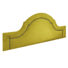 Cabeceira King Diamond Provence Suede Liso Amarelo 195 X 60