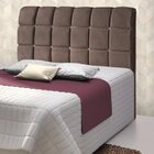 Cabeceira King Estofada 197cm Maily  Chocolate
