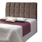 Cabeceira King Estofada 197cm Maily  Chocolate