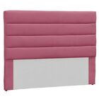 Cabeceira King Estofada Berlim Suede Rosa  - M&f Decor