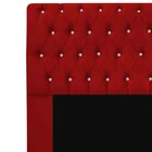 Cabeceira King Estofada Cama Box Lady 195 Cm Strass  Suede Ve