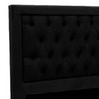 Cabeceira King Estofada Capitône 195 Cm Baronesa Suede Negro