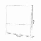 Cabeceira King Estofada Capitône 195 Cm Baronesa Suede Negro