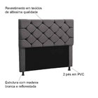 Cabeceira King Estofada Capitône Caribe 195cm P/ Cama Box Ama