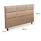 Cabeceira King Estofada Com Frame Praga 195cm Para Cama Box L