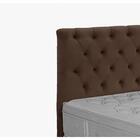Cabeceira King Estofada Embaixatriz  Marrom Chocolate