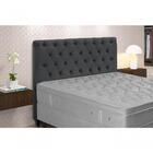 Cabeceira King Estofada Embaixatriz Cinza Simbal