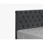 Cabeceira King Estofada Embaixatriz Cinza Simbal