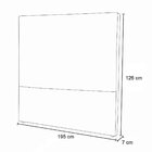 Cabeceira King Estofada Estela 195 Cm Para Cama Box Linho Bege