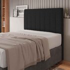 Cabeceira King Estofada Estela 195 Cm Para Cama Box Linho Pre