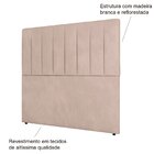 Cabeceira King Estofada Estela 195 Cm Para Cama Box Veludo Be