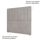 Cabeceira King Estofada Estela 195 Cm Para Cama Box Veludo Pr