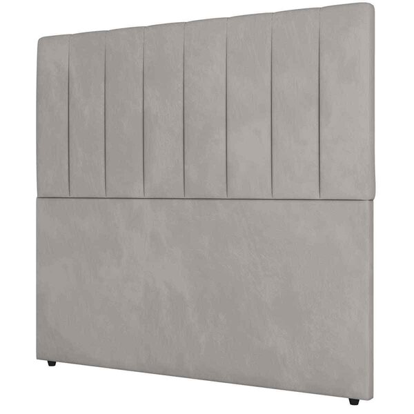 Cabeceira King Estofada Estela 195 Cm Para Cama Box Veludo Pr