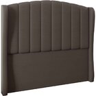 Cabeceira King Estofada Grey 195 Cm Para Cama Box Sintético M