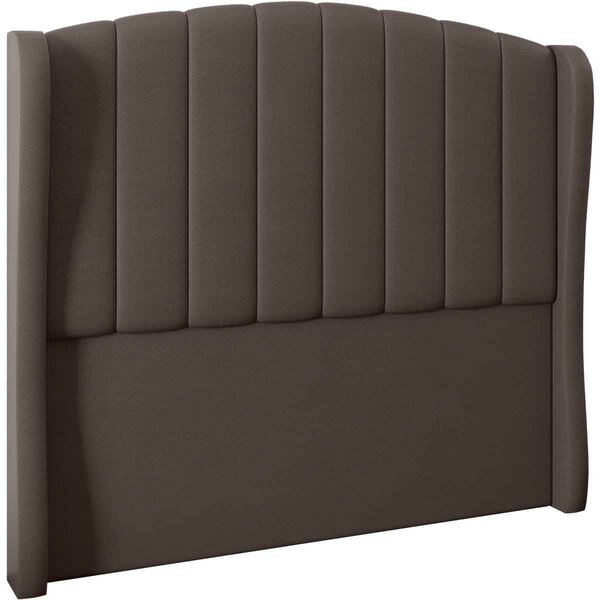 Cabeceira King Estofada Grey 195 Cm Para Cama Box Sintético M